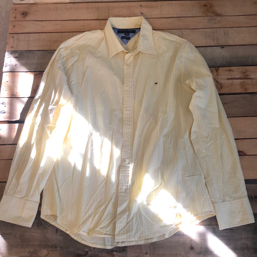 Men’s button down shirt.